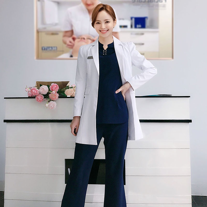 Medical Lab Years - Blouse de laboratoire blanche à manches