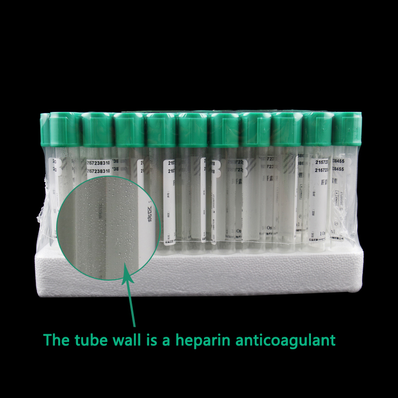 Blood Collection Tube - Tube d'antiagulant de Sodium Heparin jetable,