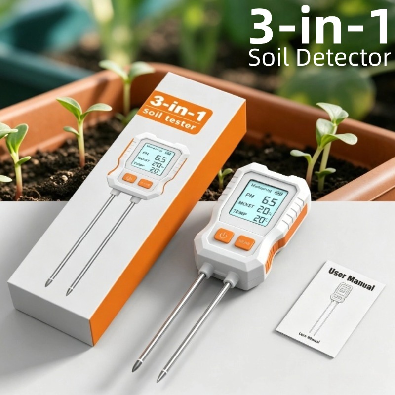 Ph Meter - Testeur de sol numérique 3-en-1 avec
