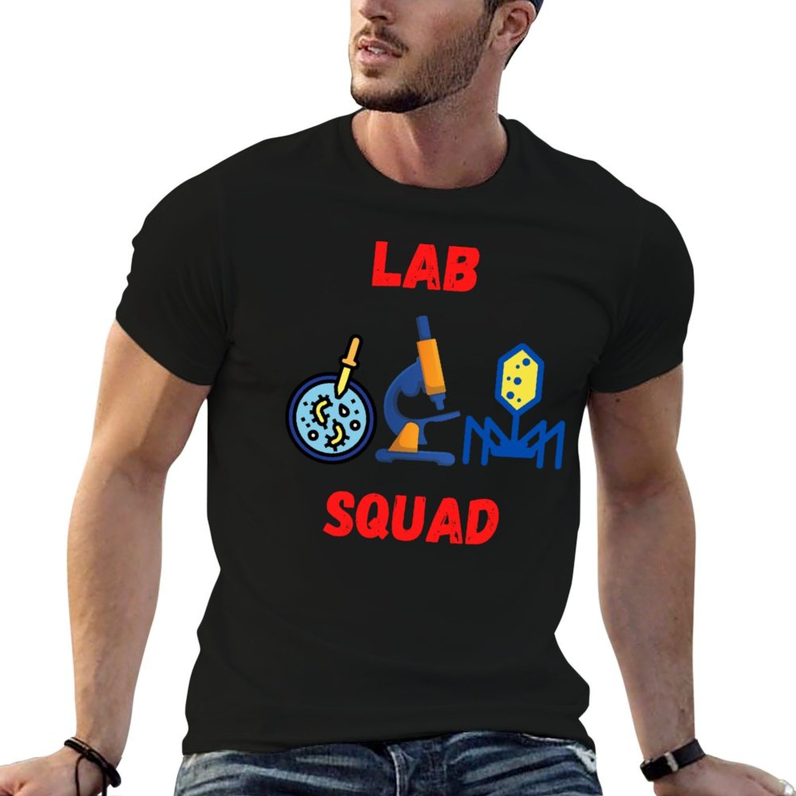 Medical Lab Graphics - T-Shirt drôle pour homme, avec image