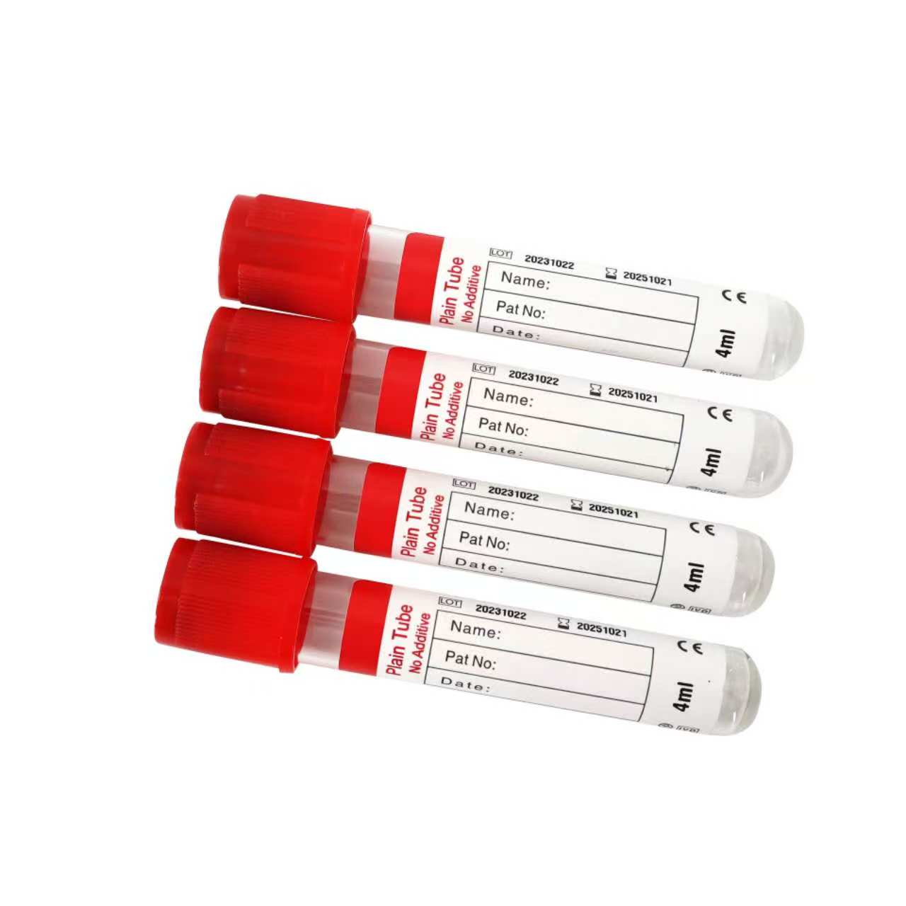 Blood Collection Tube - 100 tubes à vide jetables en