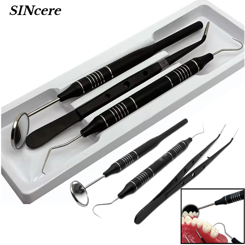 Dental Mirror Probe - Kit de miroirs dentaires 3 pièces/ensemble,