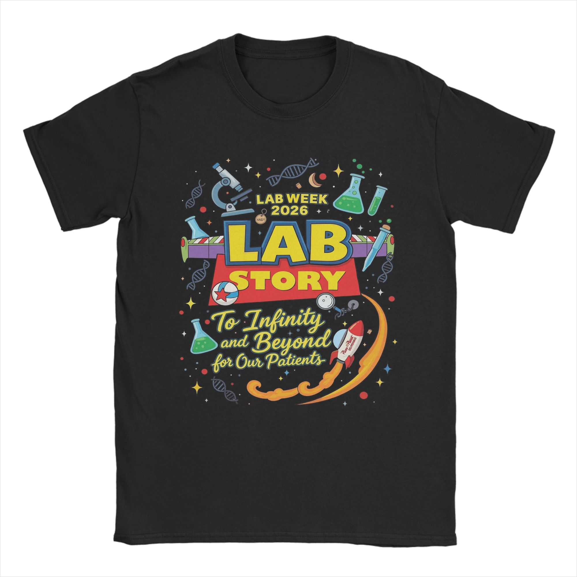 Medical Lab Graphics - T-shirt vintage 2026 pour technicien de