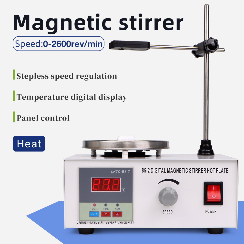 Magnetic Stirrer Hotplate - Agitateur magnétique à plaque chauffante 1L,