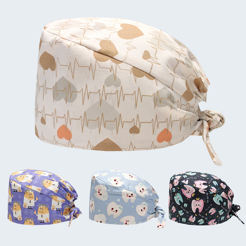 Medical Lab Business - Bonnets médicaux en coton pour femmes,