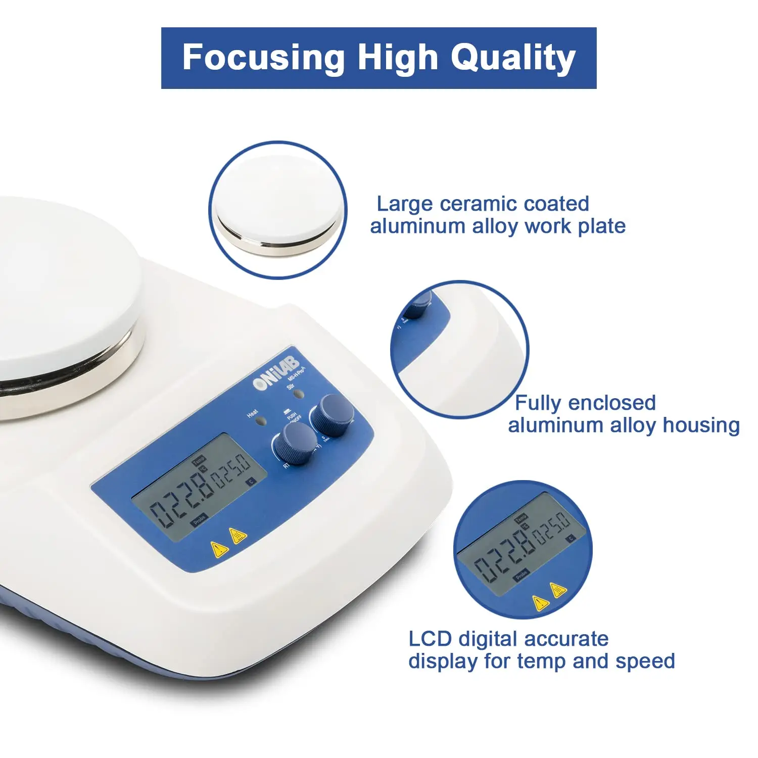 Agitateur magnétique à plaque  - Magnetic Stirrer Hotplate avis et prix