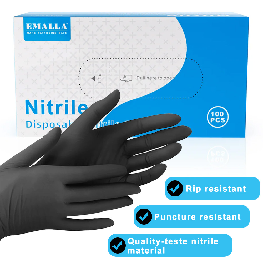 Gants de tatouage jetables en  - Disposable Gloves Nitrile avis et prix
