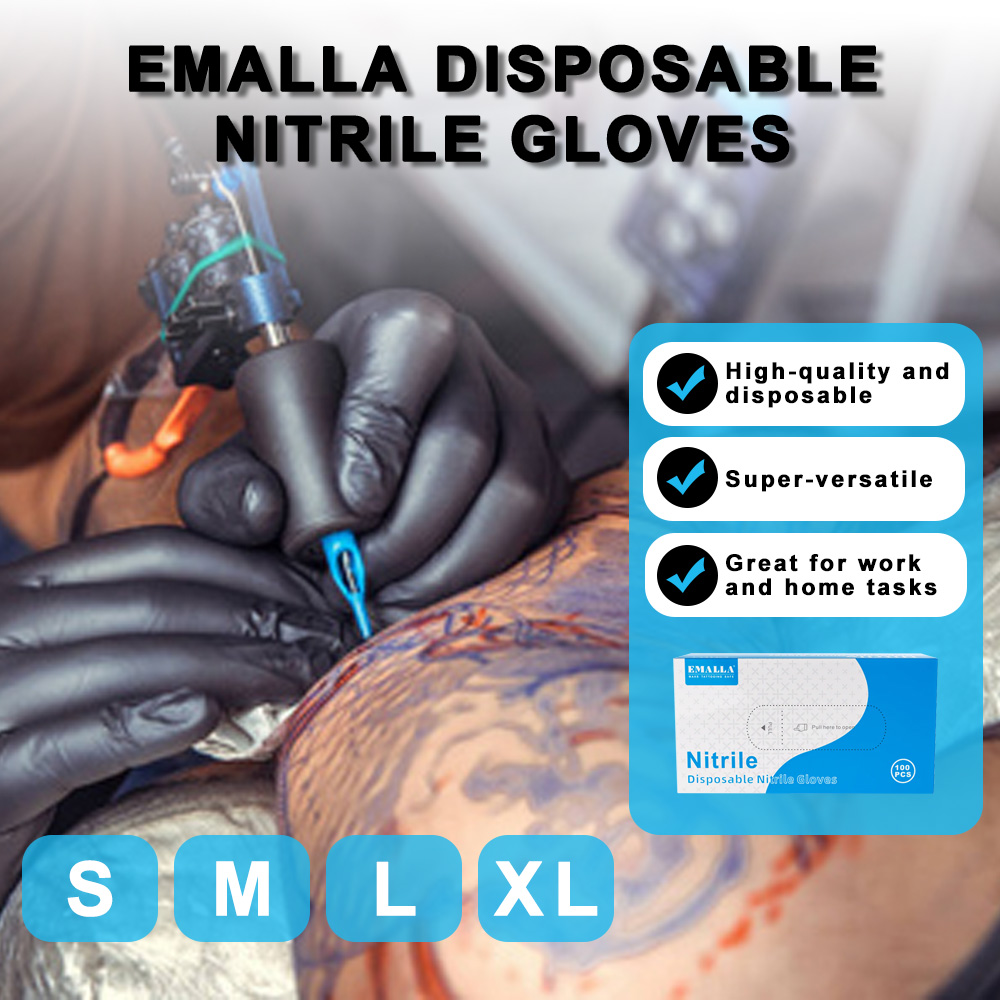 Gants de tatouage jetables en  - Disposable Gloves Nitrile avis et prix