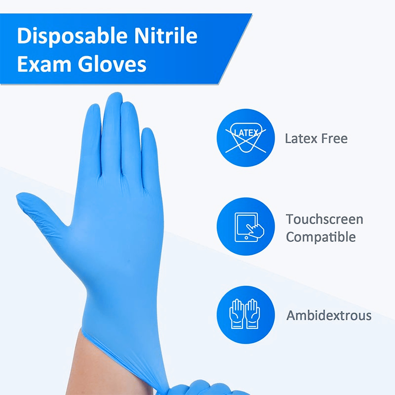 100 gants jetables en nitrile  - Disposable Gloves Nitrile avis et prix