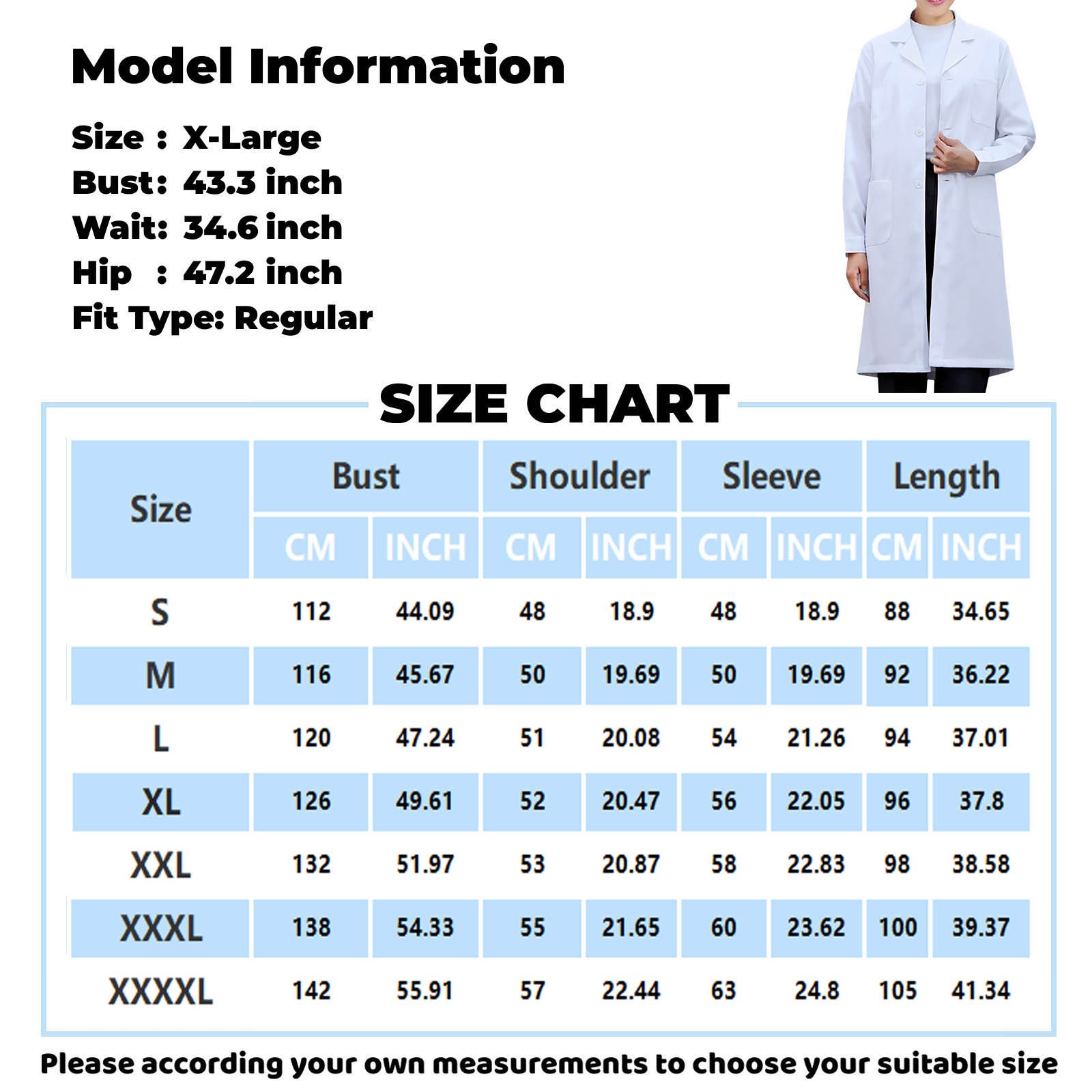 Bateau de laboratoire blanc po - Medical Lab Gown avis et prix