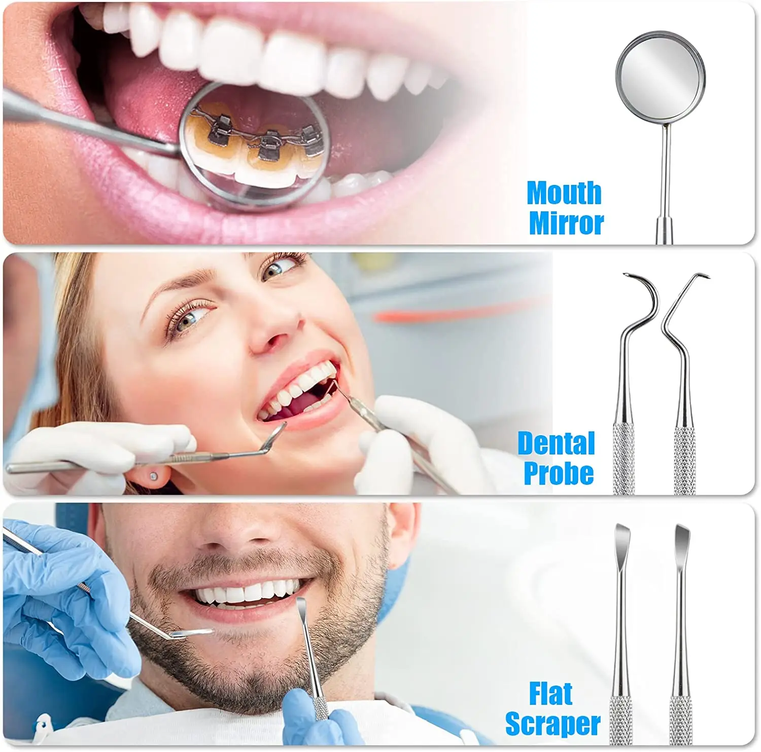 Outils de nettoyage de dentist - Dental Mirror Probe avis et prix