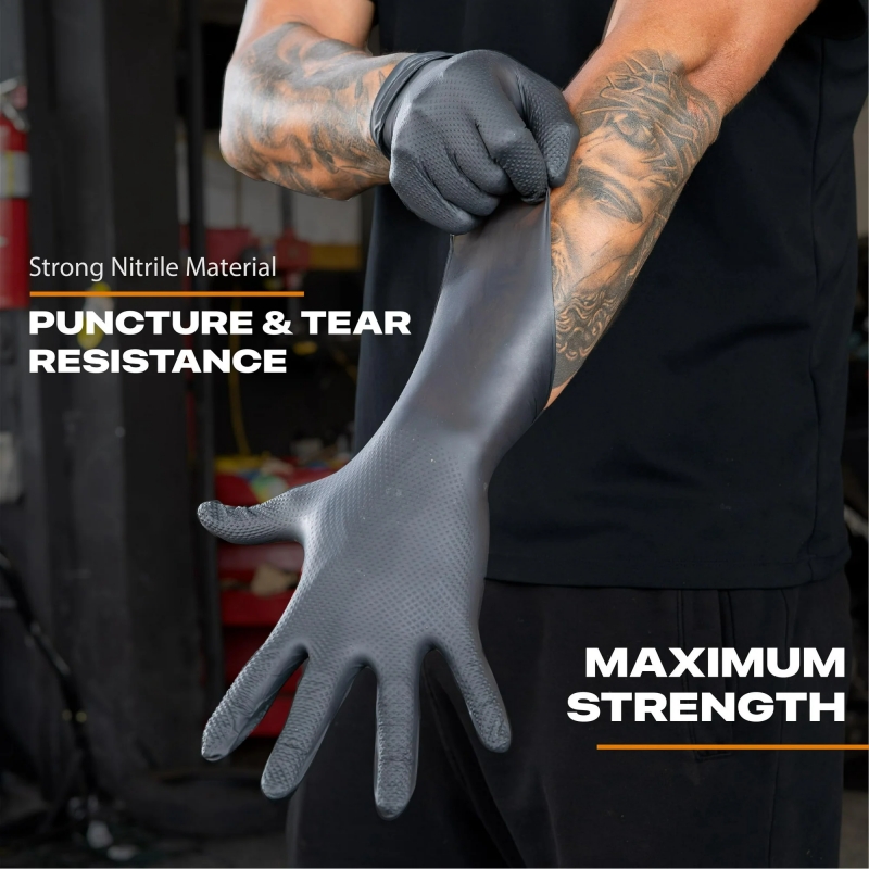Gants jetables noirs en Nitril - Disposable Gloves Nitrile avis et prix