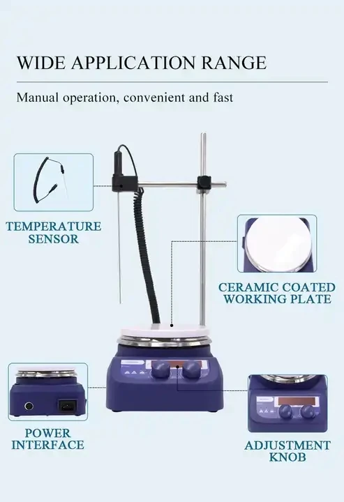 Agitateur magnétique chauffant - Magnetic Stirrer Hotplate avis et prix
