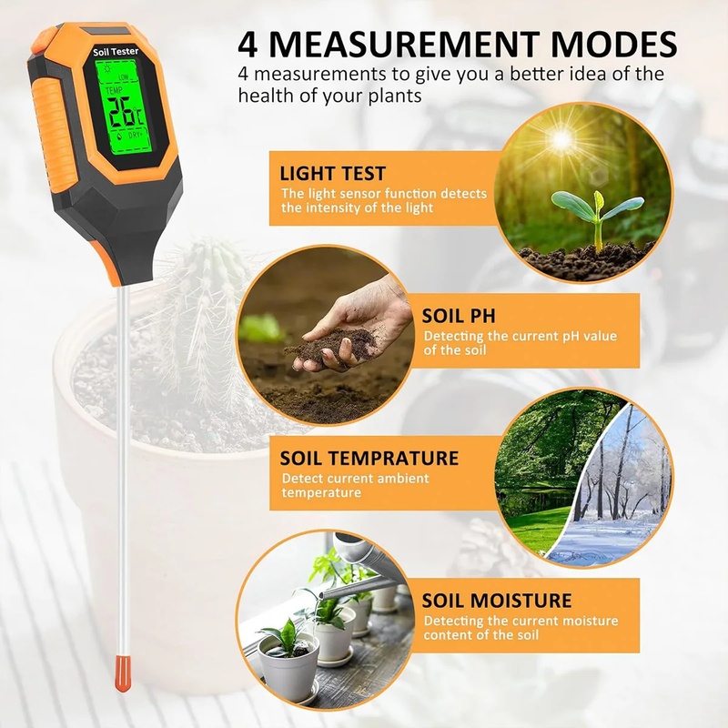 Testeur de sol 4-en-1, humidim - Ph Meter avis et prix