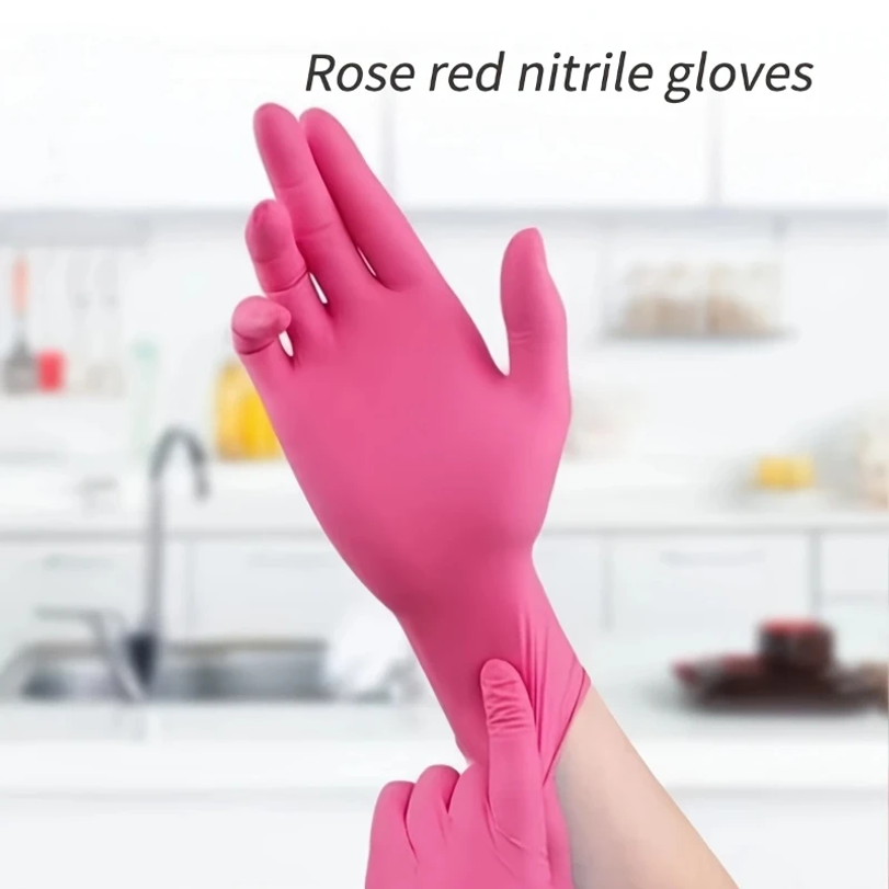 Gants jetables en nitrile fuch - Disposable Gloves Nitrile avis et prix
