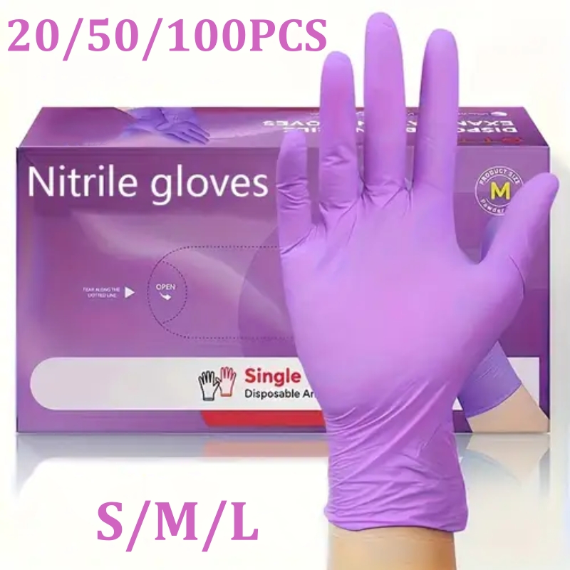 50/100 pièces gants en Nitrile - Disposable Gloves Nitrile avis et prix