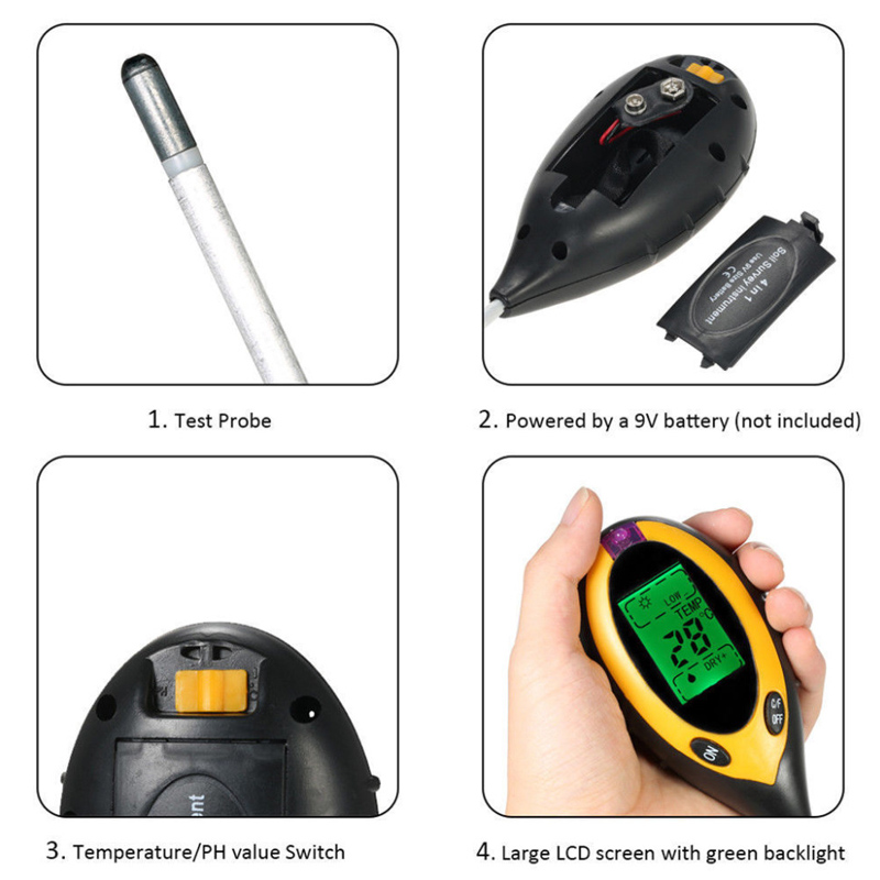NOUVEAU Testeur de sol LCD 202 - Ph Meter avis et prix