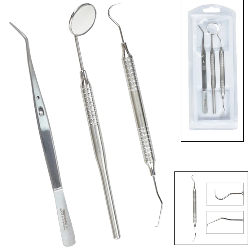 Kit de 3 pièces pour le nettoy - Dental Mirror Probe avis et prix