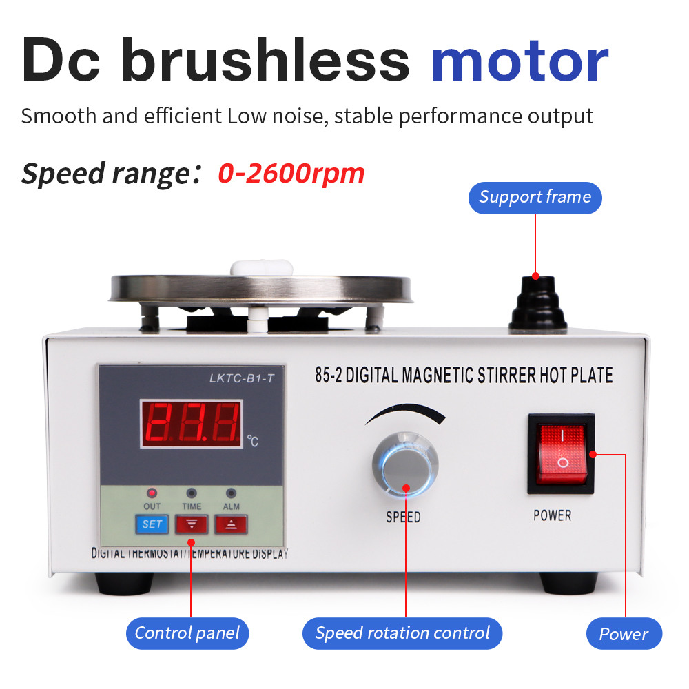 Agitateur magnétique à plaque  - Magnetic Stirrer Hotplate avis et prix